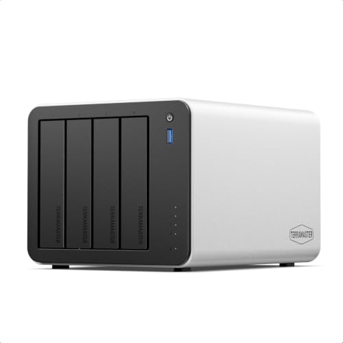 Image of TERRAMASTER F4-425 Plus NAS Storage - 4Bay Intel N95 Quad-Core CPU, 8GB RAM, 5GbE LAN x 2, M.2 Slot x 3, Network Attached Storage for Teamwork, Multimedia Server (Diskless)