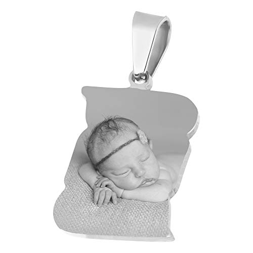 Anhänger Papyrus Edelstahl mit eigener Fotogravur/Bildgravur/Gravur Cover