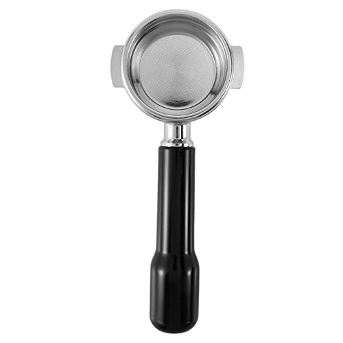 coserori Porta filtro fondo per macchina da caffè in acciaio inossidabile da 58 mm, porta filtro per razzo/Expobar, doppia bocca / E61 / FAEMA
