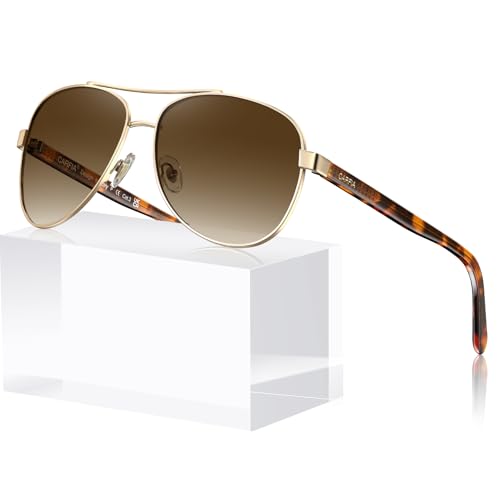 CARFIA Polarized Sunglasses for Women – Acetate Arms, UV400, Lightweight & Flattering Fit CA3216