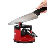 Knife Sharpeners, XXK Suction Knife Sharpener for Kitchen Knives, Small Knife Sharpeners Smart with...