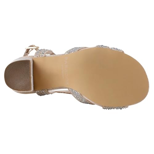Paradox London Pink Women's Nadia Heeled Sandals, Champagne, 8.5 Wide3