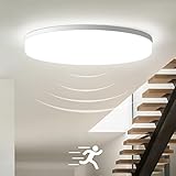 【SEGURO Y CONFIABLE】: Esta luz de techo LED adopta material de carcasa de PC completo, es liviana, retardante de llama, resistente a impactos, resistente a golpes, pertenece a la segunda categoría de lámparas, no se requiere cable de tierra, es segura y confiable. La vida útil es de 30.000 H y se ha aprobado la certificación CE / RoH.