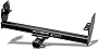 Class 3 III Black 2' Rear Bumper Trailer Tow Hitch Towing Mount Receiver Tube For 05-15 Toyota Tacoma