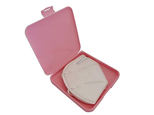 LCQI Porta Mascarillas Caja Estuche Almacenamiento Bolsa Portátil Guardar Plástico (Rosa) Cover