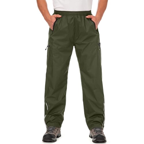 Mens Utility Waterproof Rain Pants