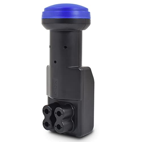 Zehnder 80cm Spiegel Schüssel Stahl + Twin LNB | 2 Teilnehmer SAT Anlage HD Digital Set anthrazit |...