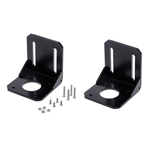 2018 Mounting Bracket Holder for Nema 17 Stepper Motor 3D Printer Black 42mm Alloy Steel