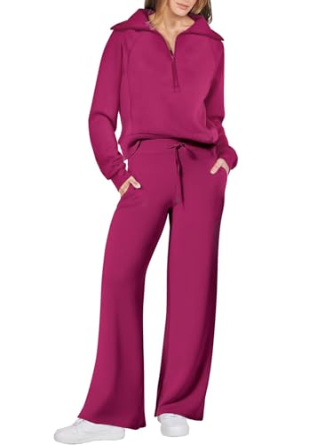 Ensemble de détente 2 pièces pantalon large haut manches longues