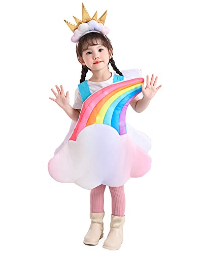 Disfraz infantil con luces de arcoíris y sol miniatura 3