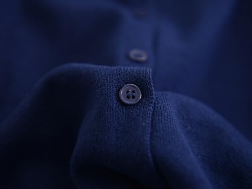 Image of ACESTAR Boys Girls Cardigan Sweater Cotton School Uniforms Solid Kids Long Sleeve Button Down Sweaters Knit Tops, 3T-12Years