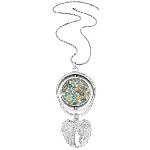 Collier ailes d'ange et pendentif poisson classique en acier chic