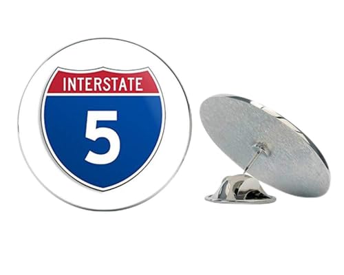 Interstate 5 Freeway Sign Shaped (California Golden State) Metal 0.75