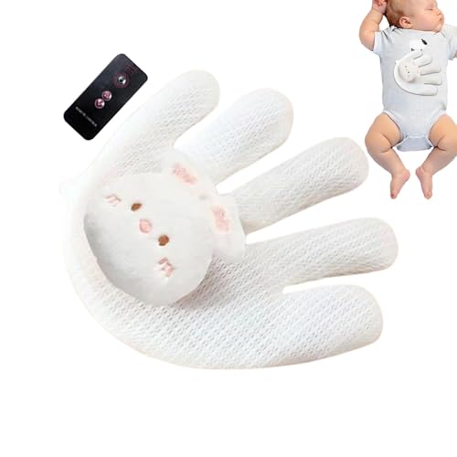 Wuyooprt Almohada para abrazar al bebé,Almohada para dormir del bebé | Almohada abrazable para chupete de bebé | Juguetes para dormir para bebés, ayuda eléctrica para dormir, palma calmante para bebés