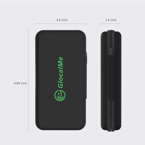 Image of GlocalMe Protective Travel Case for 5G Mobile Hotspot Device, Compatible with Numen Air 5G Portable WiFi Hotspot Device, with Mesh Pocket for Cable or Others, Waterproof