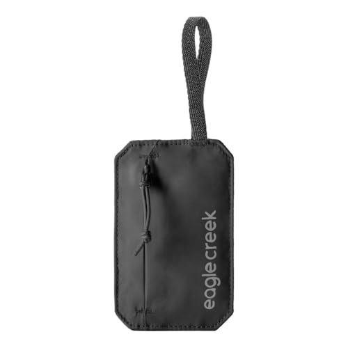 Eagle Creek Undercover RFID Hidden Pocket – Travel Security Pouch with RFID Blocking – Lightweight, Wear Under Clothing – Zippered Passport & Card Holder – Adjustable Strap – Black2