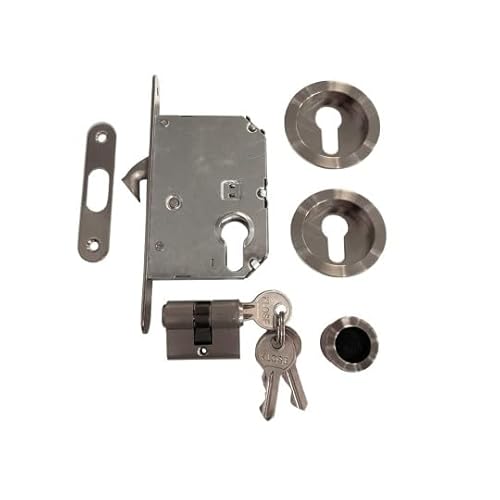 Serrure à Galandage KLOSE besser avec Cylindre et ACCESSOIRES - Couleur Inox