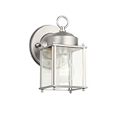 KICHLER 9611SS Outdoor Wall Light, 8.25' Height, Stainless Steel, 1 Light