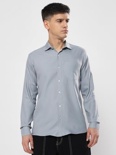 Image of Men's Polycotton Solid Shirt Pack of 3 | Regular Fit Full Sleeve Casual & Formal Wear Shirt Combo for Men | Soft & Durable Shirts