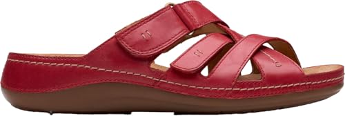 Sandales Cecily Slide Clarks en cuir rouge pointure 40.5 pour femme