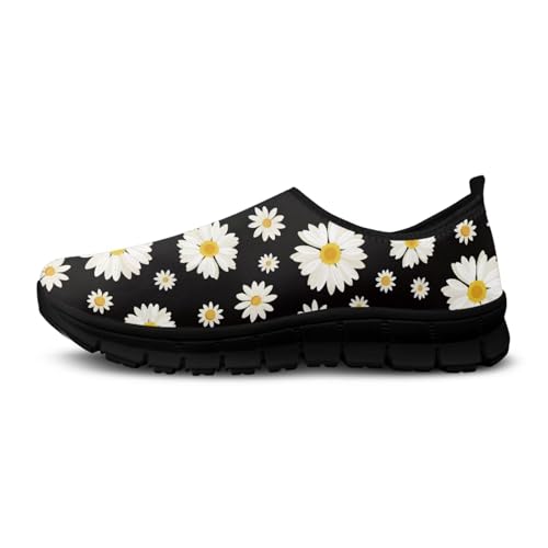 JoyLamoria House Flowers Pattern Shoes for Women Stylish Soft Casual Basic Holiday3