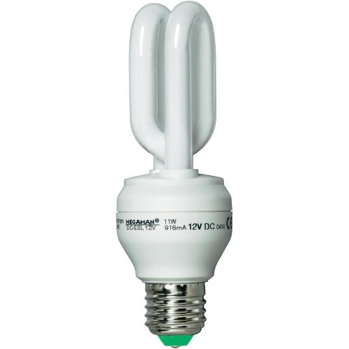 Megaman Megaman CFL Lampes – Lampe w-tube 12 V DC E27 11 W 2 700 K