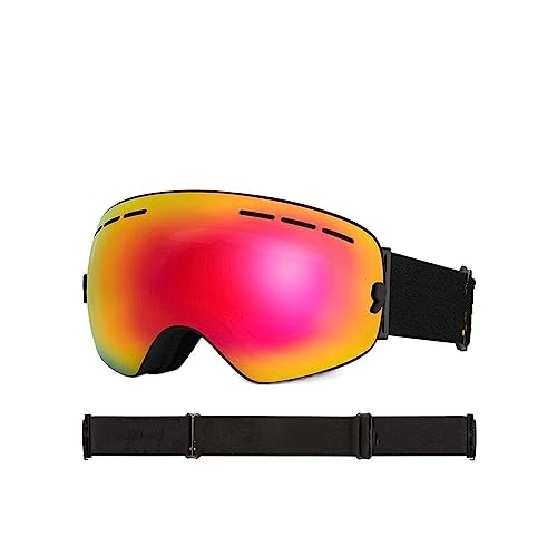 Gafas de motocross para esquí UV400 protección esquí nieve gafas de esquí hombres mujeres snowboard gafas anti-niebla máscara de esquí (color : 3)