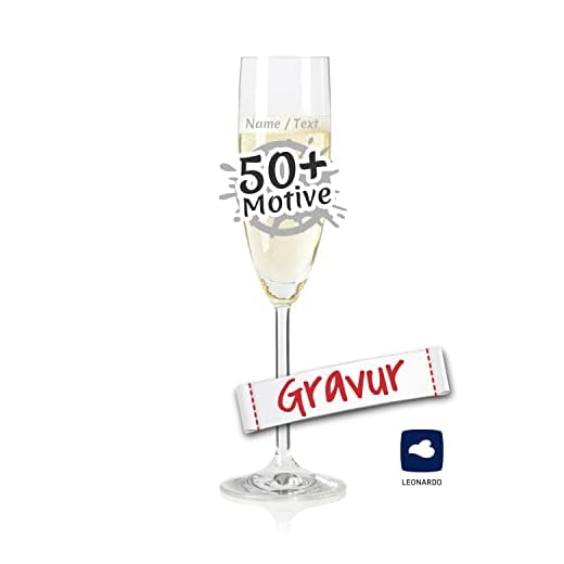 LEONARDO Sektglas mit Gravur personalisiert / Namen Text Motiv, Sekt-Glas graviert als Geschenk zum Geburtstag Jahrestag Hochzeit Verlobung Silvester Einweihung Richtfest (DAILY, 200 ml) 3 LEONARDO Sektglas mit Gravur personalisiert / Namen Text Motiv, Sekt-Glas graviert als Geschenk zum Geburtstag Jahrestag Hochzeit Verlobung Silvester Einweihung Richtfest (DAILY, 200 ml)