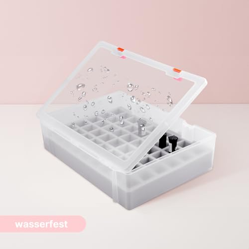 Againmore Universal Nagellack Halter & Organizer Enthält 54 Flaschen für Gellen, für Käfer, für Sally Hansen, für OPI, für Essie und andere Fingernagellack (weiß)