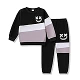 Voxikodex Size 11-12 Boys Fashion Clothes Long Sleeve Sweatshirts Top & Casual Pants 2 Pieces Boys Fall Winter Outfits Gray(11-12Y)