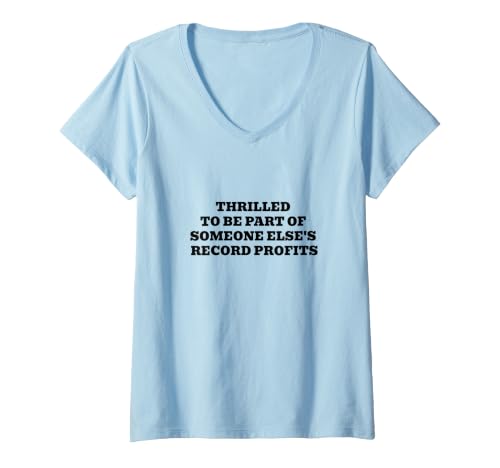 Femme Enchanté de Faire Partie de Quelqu'un d'autre Record de bénéfices T-Shirt avec Col en V