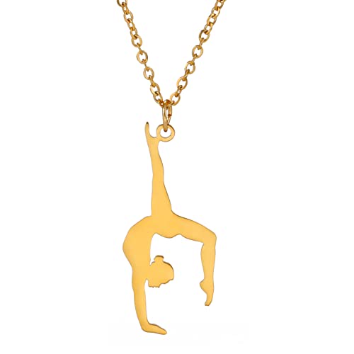 Collier de gymnastique en acier inoxydable comme cadeau idéal pour fille