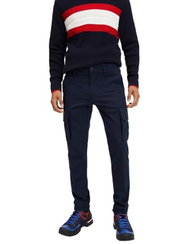 Pantalon bleu extensible Tommy Hilfiger pour éviter l'inconfort des tissus rigides