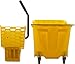 Carlisle FoodService Products Omnifit Mop Bucket with Wringer for Floor Cleaning, Restaurants, Office, And Janitorial Use, Polypropylene, 35 Quarts, Yellow