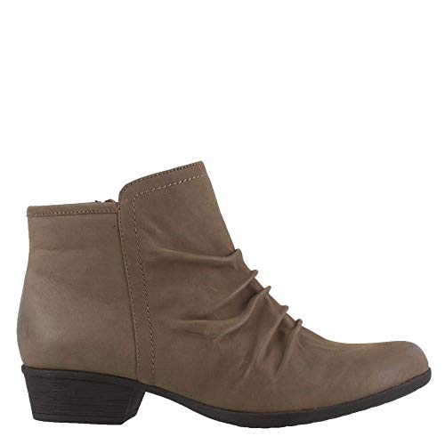 Rockport Women's Jayla Rouched Bootie Ankle Boot, Stone, 7 M US