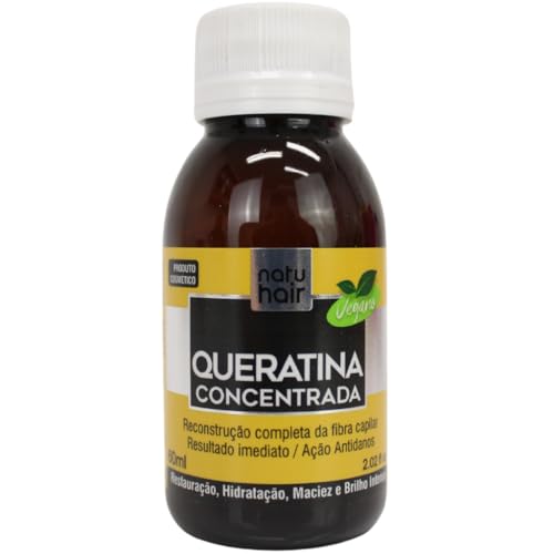 Natu Hair Óleo Capilar Queratina Concentrada Transparente 60 Ml