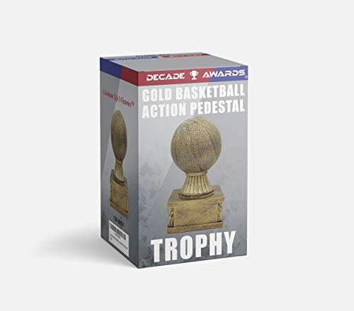 Decade Awards CM-99010 Basketball Action Pedestal Trophy 6 Inch Tall thumb #5