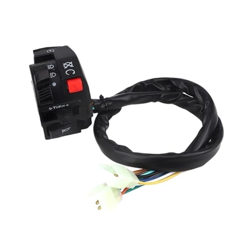 Commutateur guidon moto multifonction pour gérer starter clignotant et démarrage