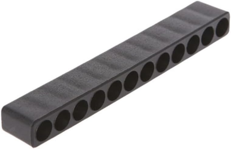 10/12 Hole Hex Shank Bit Holder Screwdriver Storage Case 1/4 Inch Drill Bits Black Organizer Tool Box Workshop Garage(12 holes)
