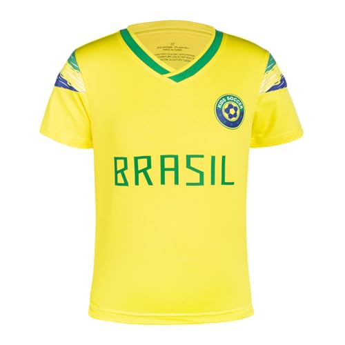 Image of Cnins Kids Soccer Jersey Kit for Boys & Girls- Breathable & Quick-Dry - Youth Soccer Football Training Gifts (2T-14Y)
