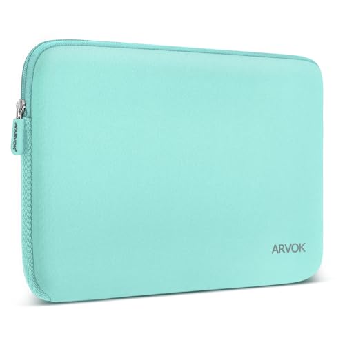 ARVOK 17 17.3 Pouces Housse Ordinateur Portable Pochette en Néoprène Protection Sacoche pour PC Chromebook Ultrabook Netbook Tablette (Vert Clair)