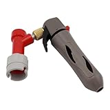 perfk Zapfanlage für Heimbrau-Fässer, zu bedienendes Zubehör, kompakt, handlich, für Heimbrau-Ventil, Verteiler Grau Rot