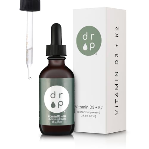 Vitamin D3 + K2 Drops with 1000 IU of Plant