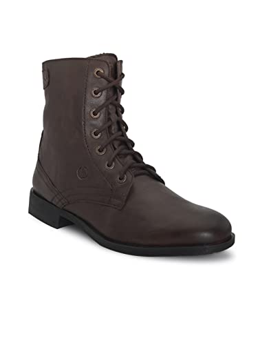 Image of ALBERTO TORRESI Men's Leather Lace-Up Ankle Boots with Zip Closure - Stylish and Durable Footwear for Modern Men
