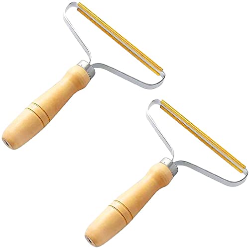 Removedor de Pelusa Portátil, 2PCS Quitapelusa Manual, Afeitadora para Ropa, Removedor Portátil de Maderal, Quita Pelusas Ropa, Portable Lint Remover para Ropa Mantas Abrigo Cachemira