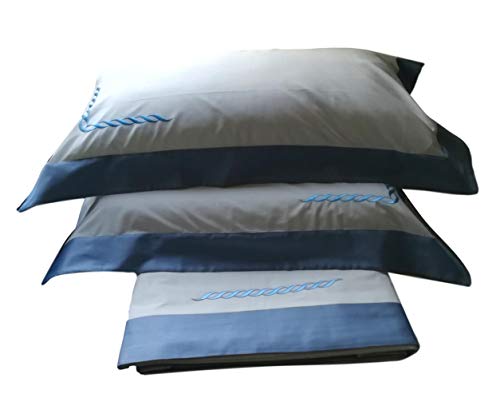 Ricami FIORENTINI Completo Lenzuolo sopra + sotto