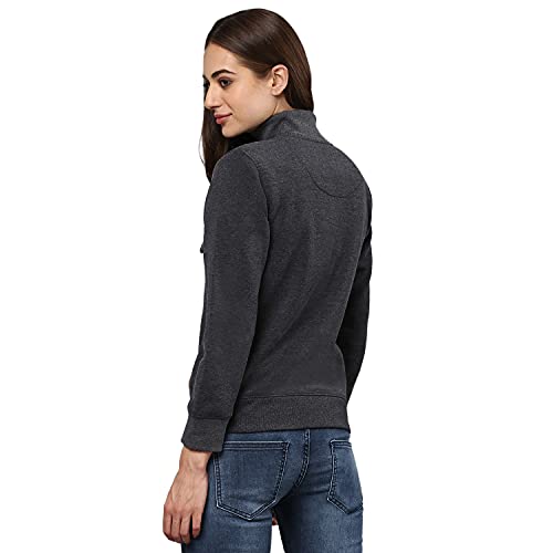 Image of Campus Sutra Women's Cotton Crew Neck Sweatshirt