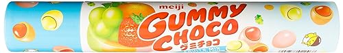 Meiji Gummy Choco Strawberry, 2.86 onzas Tubos (Pack de 6)