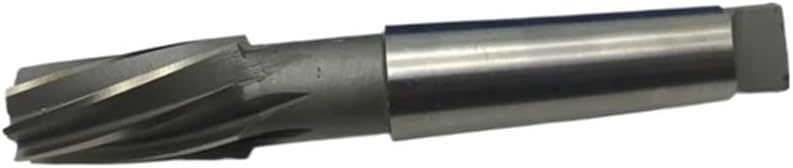 1: 10 Spiral Groove Taper Machine Reamer HSS Taper Shank Reamer 8-46mm, Used for Cutting and Grinding Holes(Model 34)