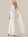 Ever-Pretty Women's Crew Neck Cape Sleeves Wedding Dress Chiffon Floor Length Sheath Gown for Bride White US12